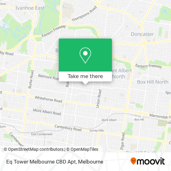 Eq Tower Melbourne CBD Apt map