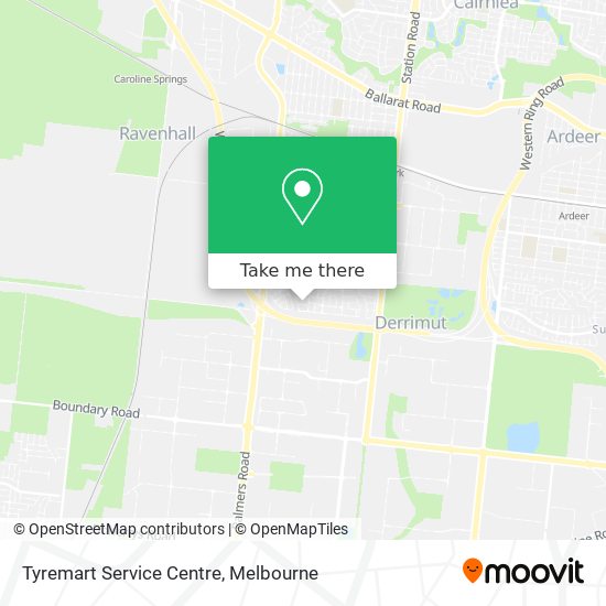 Mapa Tyremart Service Centre