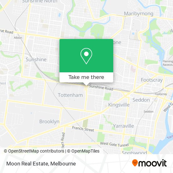 Moon Real Estate map