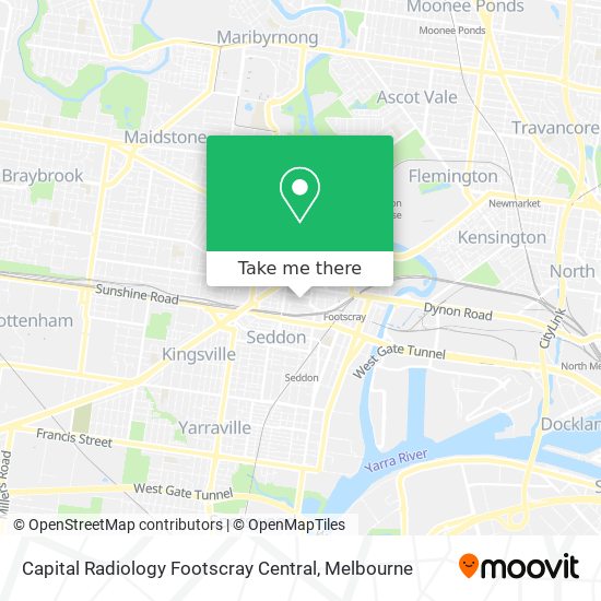 Capital Radiology Footscray Central map