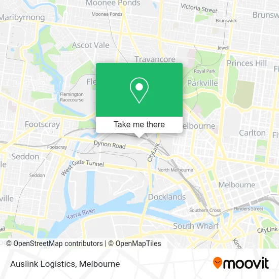 Mapa Auslink Logistics