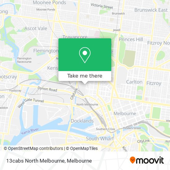 13cabs North Melbourne map