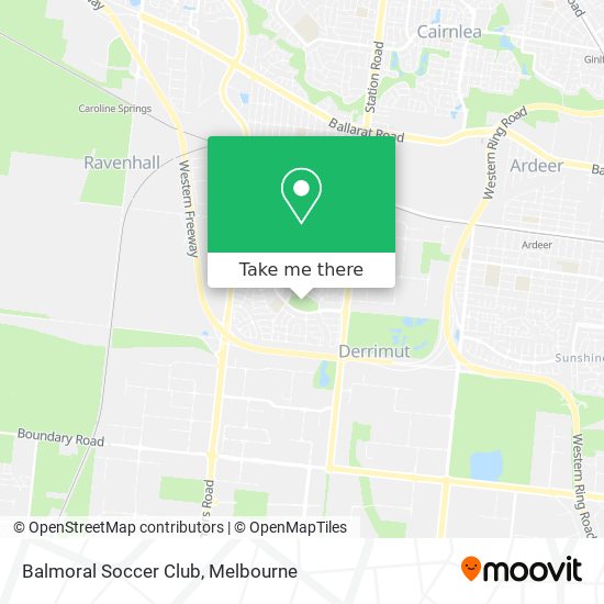 Mapa Balmoral Soccer Club