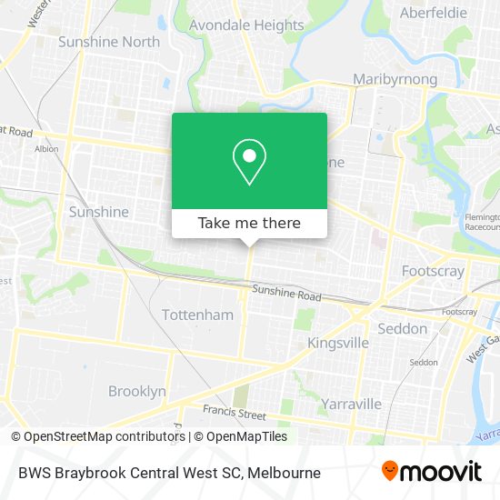 BWS Braybrook Central West SC map