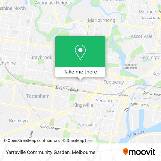 Yarraville Community Garden map