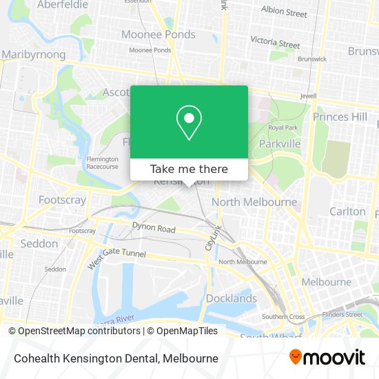 Mapa Cohealth Kensington Dental
