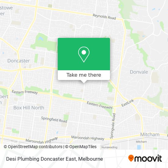 Desi Plumbing Doncaster East map