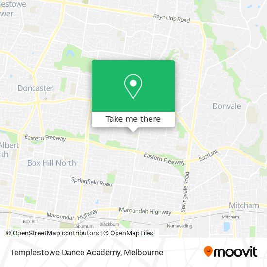 Templestowe Dance Academy map