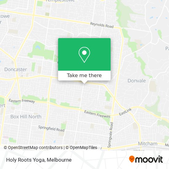 Holy Roots Yoga map