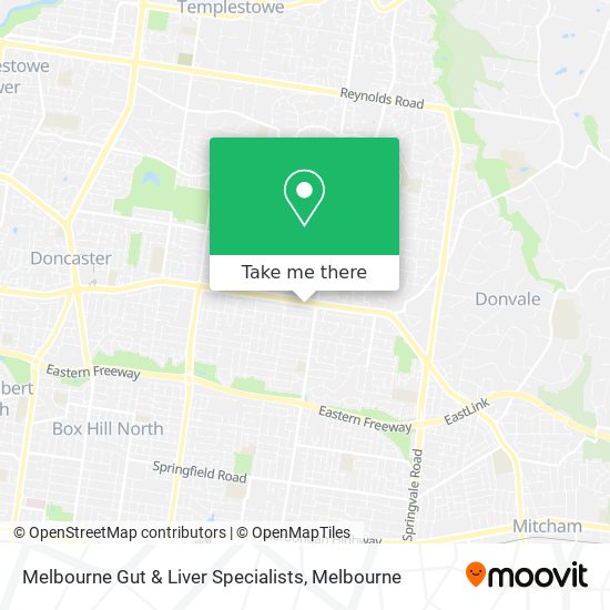 Melbourne Gut & Liver Specialists map