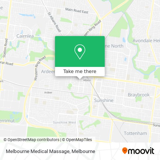 Melbourne Medical Massage map