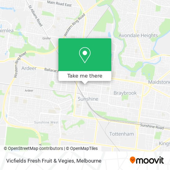 Vicfields Fresh Fruit & Vegies map