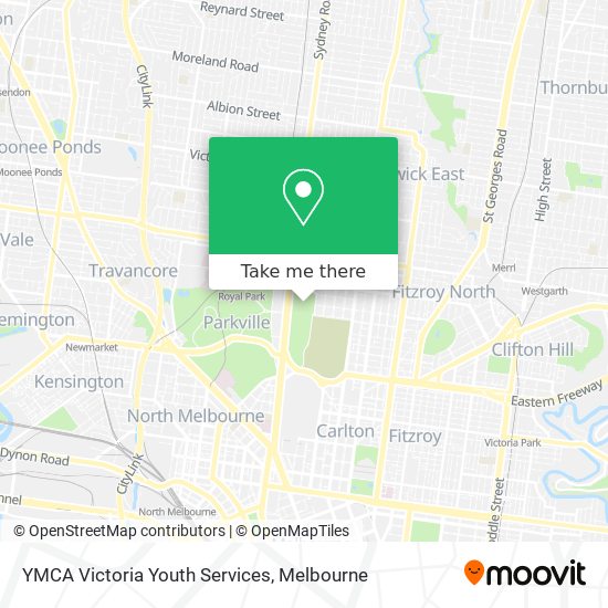 Mapa YMCA Victoria Youth Services
