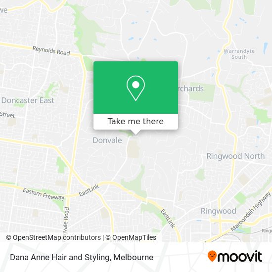 Dana Anne Hair and Styling map