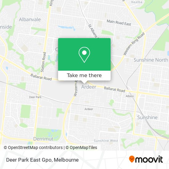 Deer Park East Gpo map