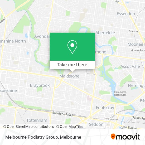 Mapa Melbourne Podiatry Group
