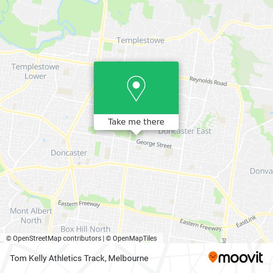 Tom Kelly Athletics Track map