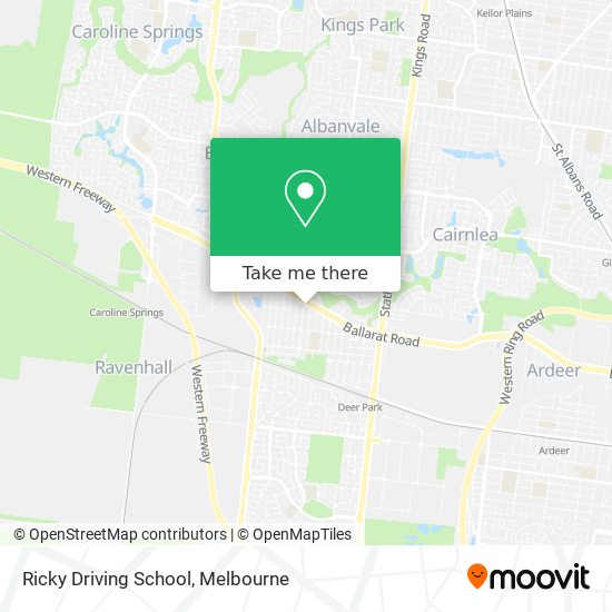 Ricky Driving School map
