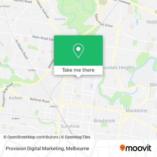 Provision Digital Marketing map