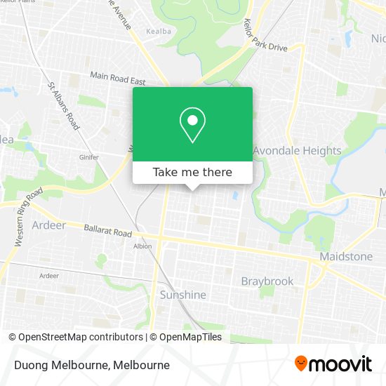 Mapa Duong Melbourne