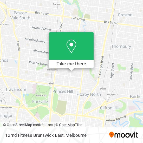 12rnd Fitness Brunswick East map