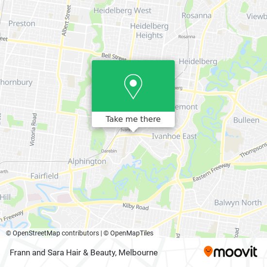 Frann and Sara Hair & Beauty map