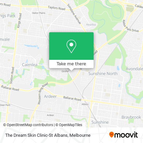 Mapa The Dream Skin Clinic-St Albans