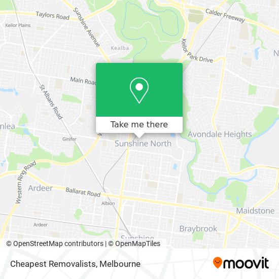 Cheapest Removalists map