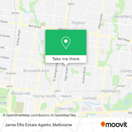 Jamie Ellis Estate Agents map