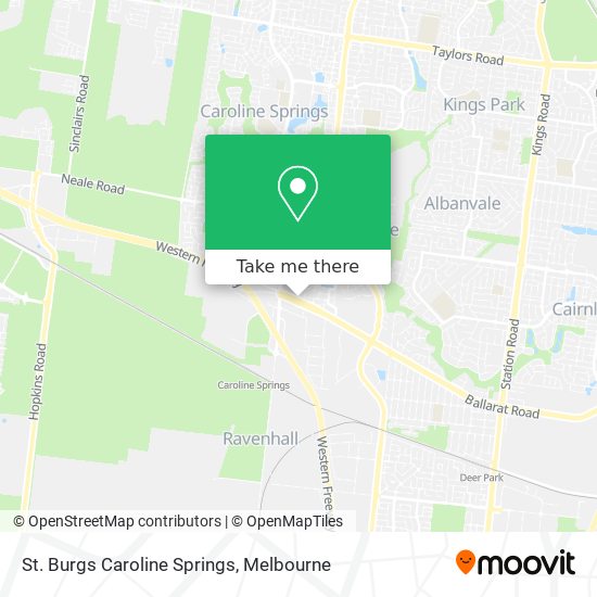 St. Burgs Caroline Springs map