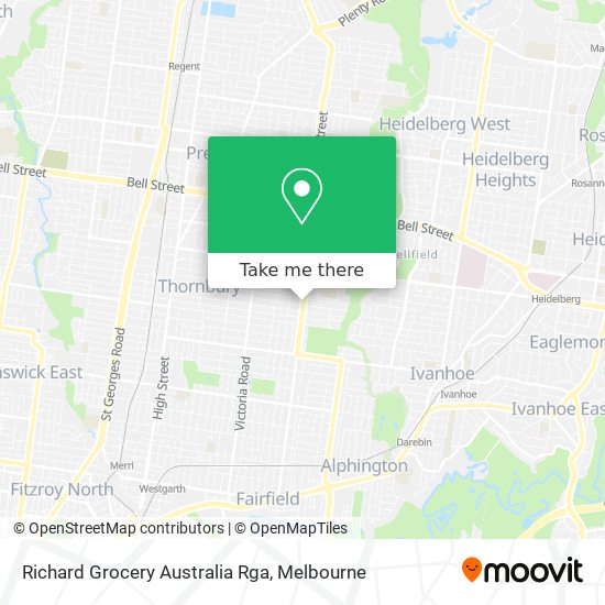 Richard Grocery Australia Rga map