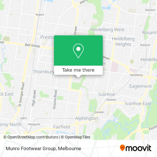 Munro Footwear Group map