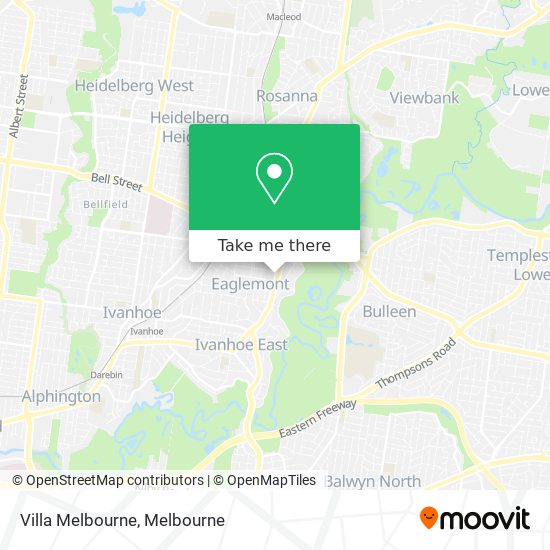 Villa Melbourne map