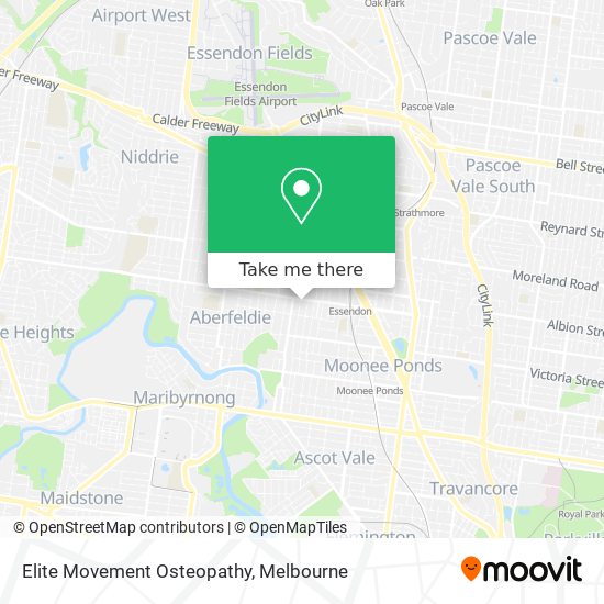 Elite Movement Osteopathy map
