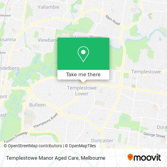 Templestowe Manor Aged Care map