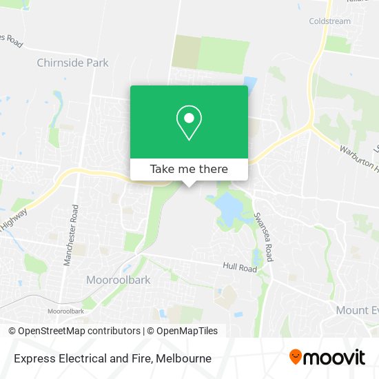 Express Electrical and Fire map