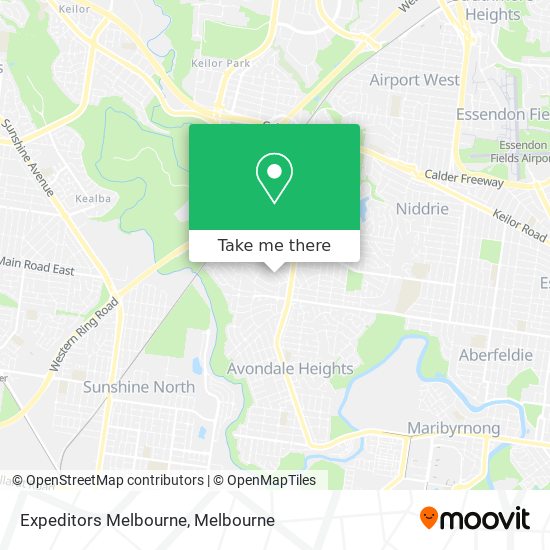 Expeditors Melbourne map