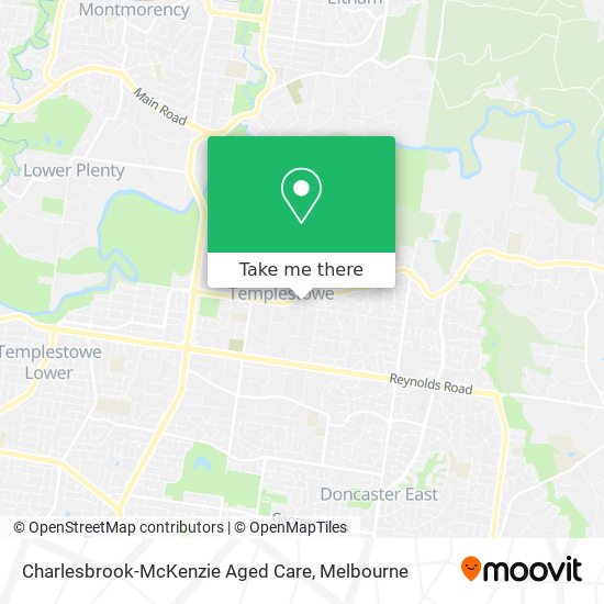 Mapa Charlesbrook-McKenzie Aged Care