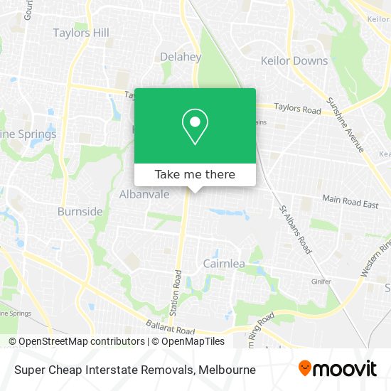 Mapa Super Cheap Interstate Removals