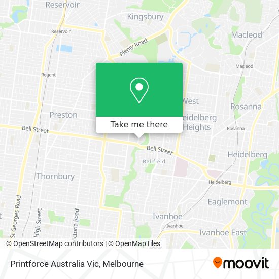 Printforce Australia Vic map
