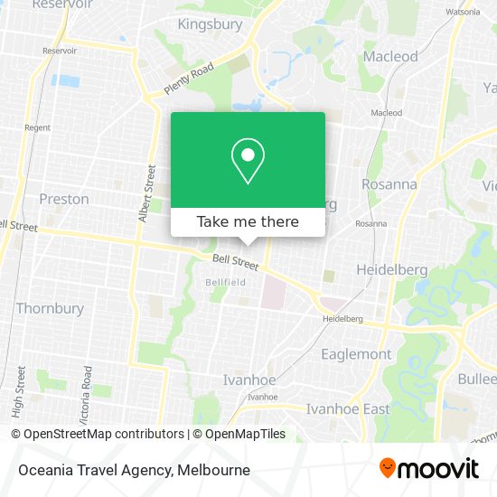 Oceania Travel Agency map