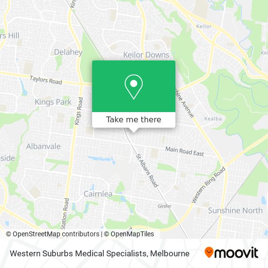 Mapa Western Suburbs Medical Specialists