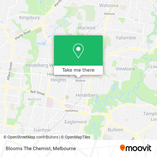 Blooms The Chemist map