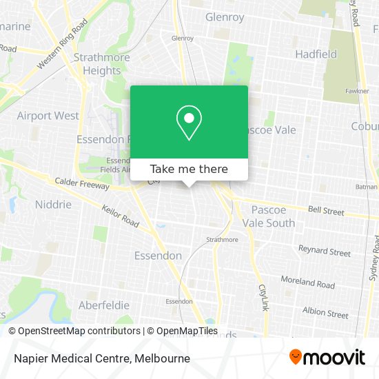 Napier Medical Centre map