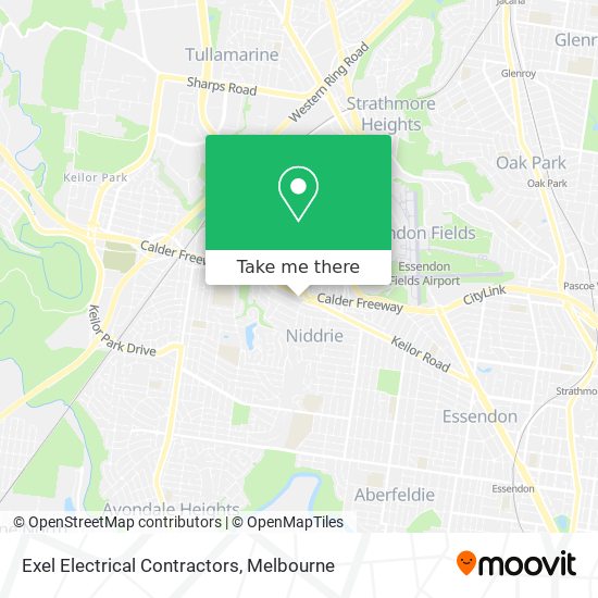 Exel Electrical Contractors map