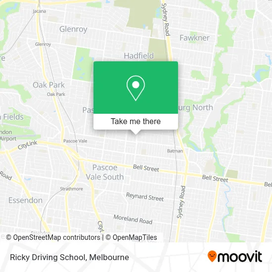 Ricky Driving School map