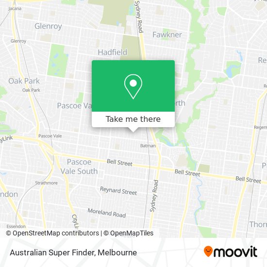 Australian Super Finder map