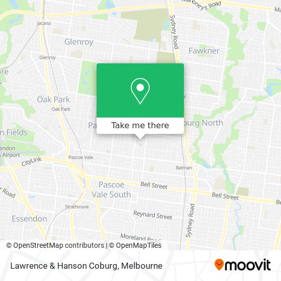 Lawrence & Hanson Coburg map