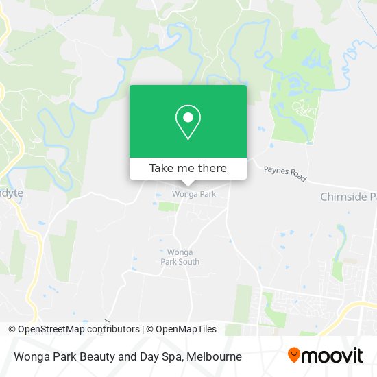 Wonga Park Beauty and Day Spa map
