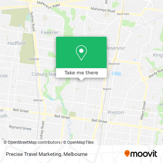 Precise Travel Marketing map